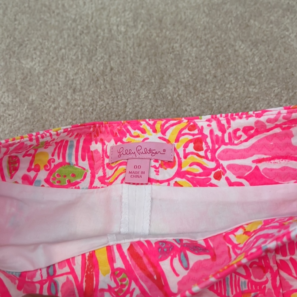 Lilly Pulitzer Pink and Yellow Mini Skirt - Picture 3 of 6
